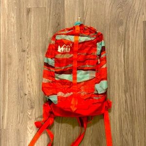 Orange REI flash pack 18L